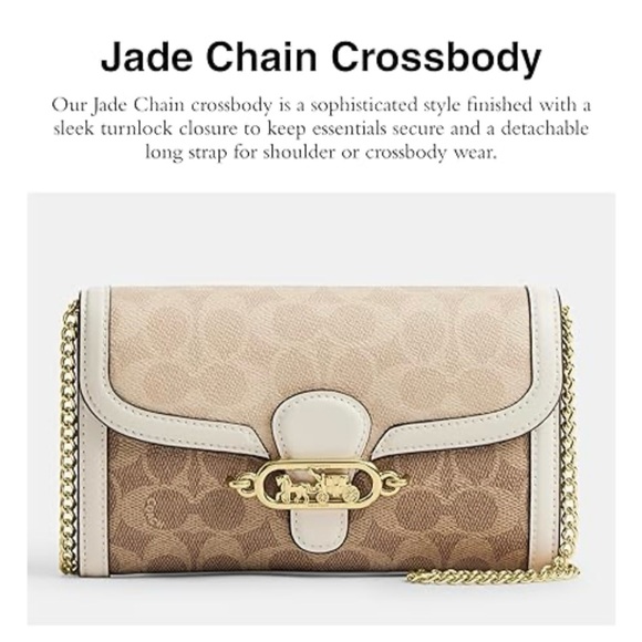 Coach Jade Chain Crossbody in Signature Canvas - Picture 9 of 11